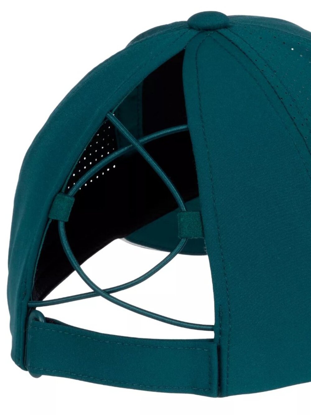 CALIA Women's Pickleball, Tennis Ponytail Cap - Color: Sea Green/White - Picture 6 of 9